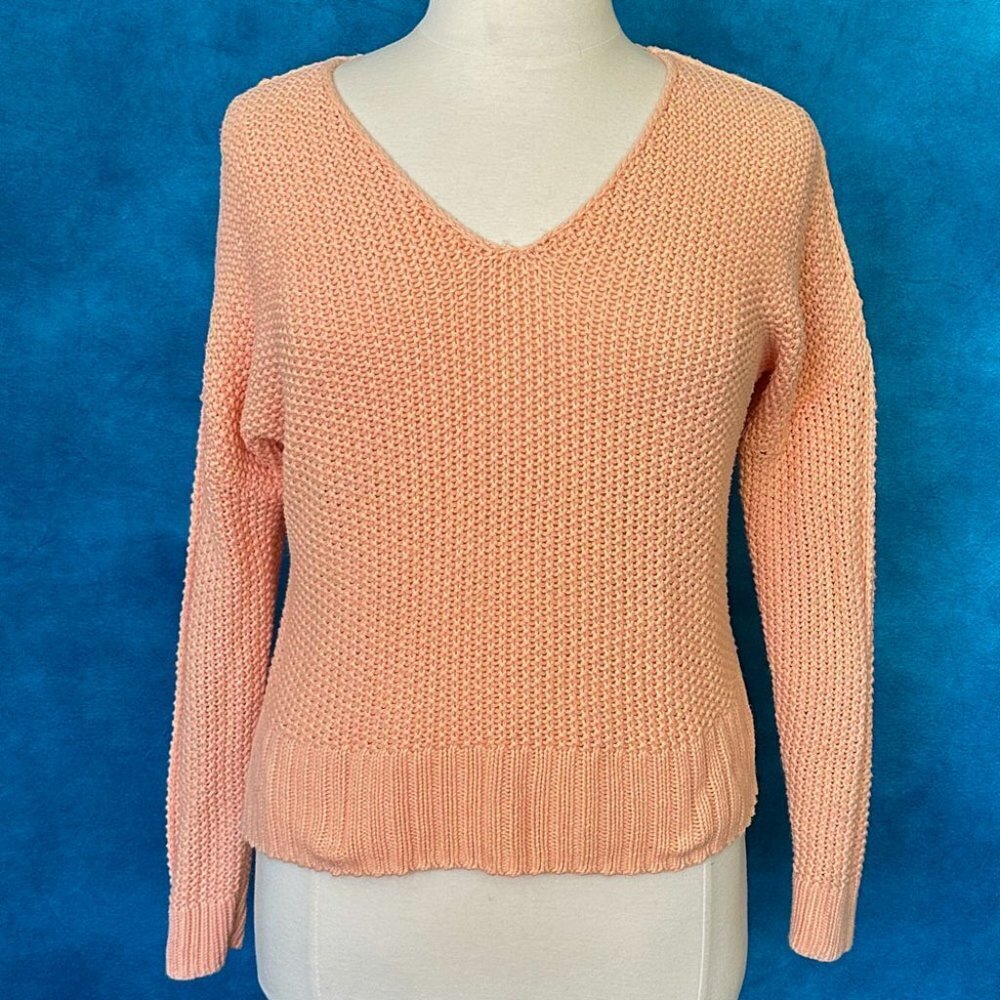 Lucky Brand Women's V-Neck Chunky Knit Sweater, Size XS